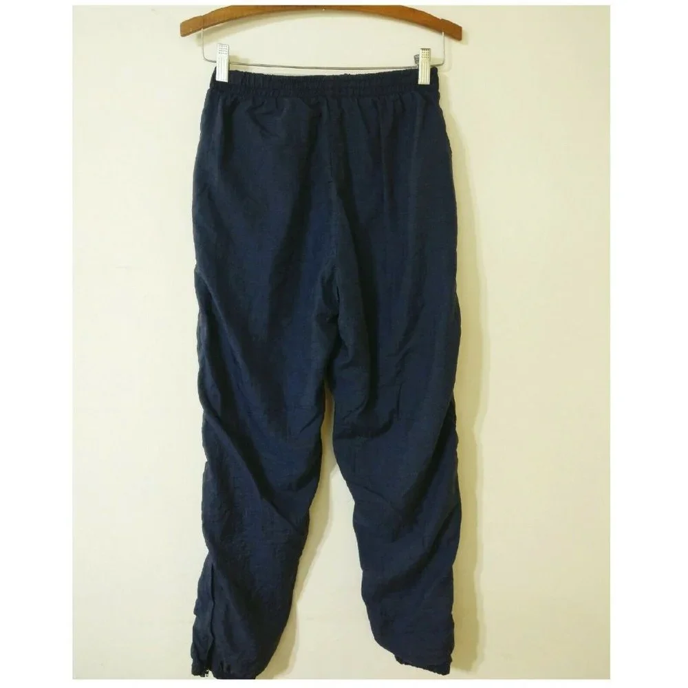 4/$20 Vintage 90's Reebok High Waist Nylon Jogger Track Pants Blue